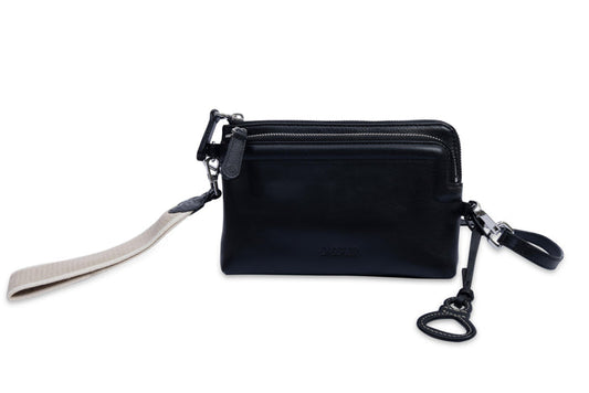 Heather Leather Clutch & Crossbody Bag - Bascora