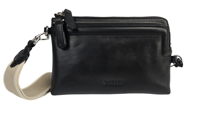 Heather Leather Clutch & Crossbody Bag - Bascora
