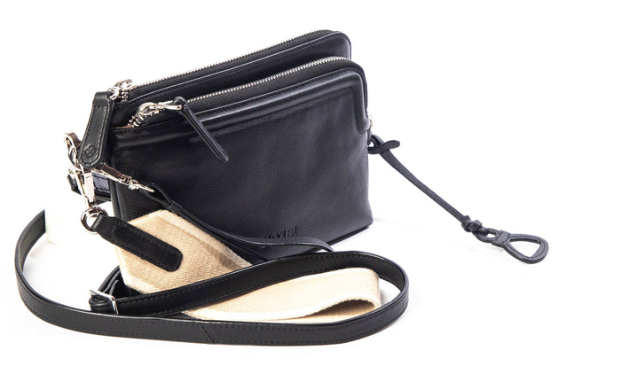 Heather Leather Clutch & Crossbody Bag - Bascora