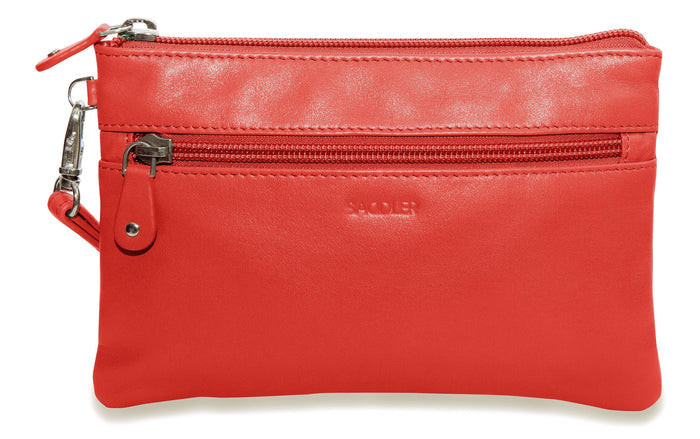 Scarlett RFID Leather Mini Clutch - Bascora