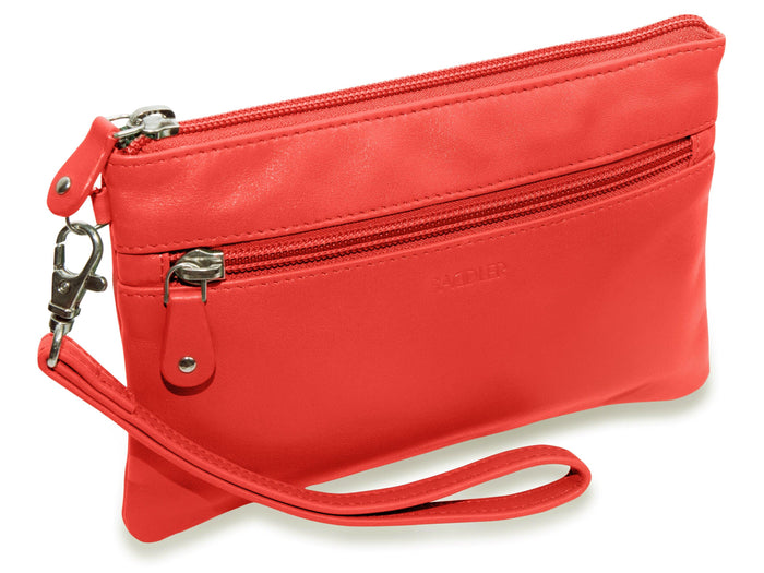 Scarlett RFID Leather Mini Clutch - Bascora