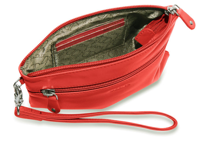 Scarlett RFID Leather Mini Clutch - Bascora