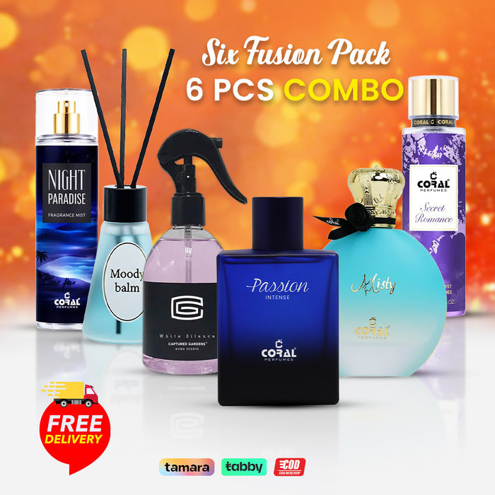 Six Fusion Pack 6 Pcs Fragrance Combo Set