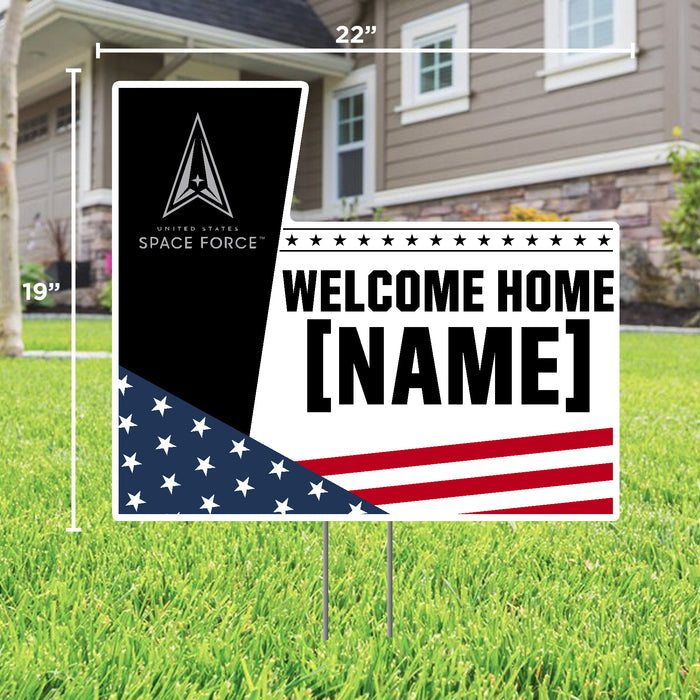 Space Force Welcome Home Custom Lawn Sign*