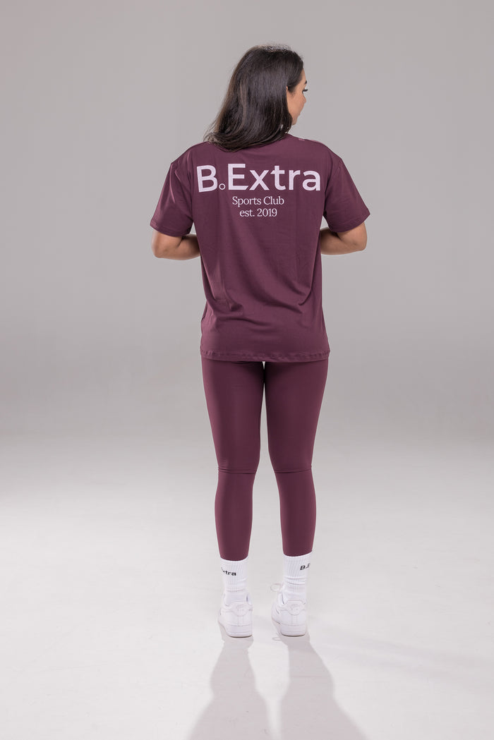 Sports Club Tee -  Cherry