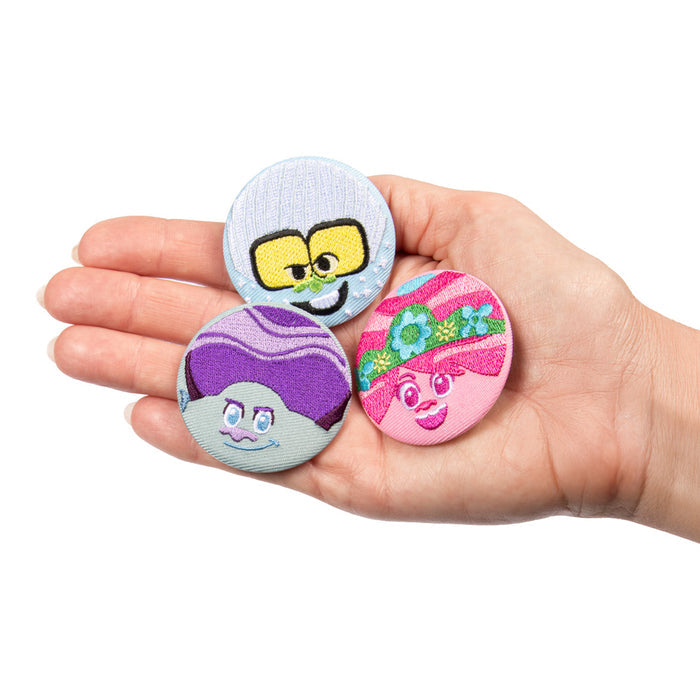 Trolls Embroidered 3-Piece Button Set