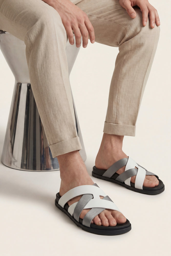 Tuscana Sandal White/Grey