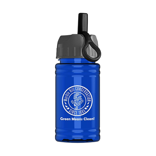 UpCycle Mini 16 oz. rPet Sports Bottle with Ring Straw Lid, Screen Print