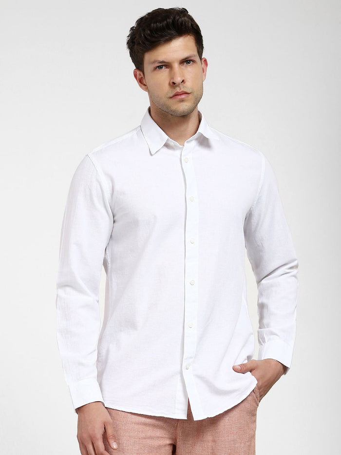 White Full Sleeves Shirt