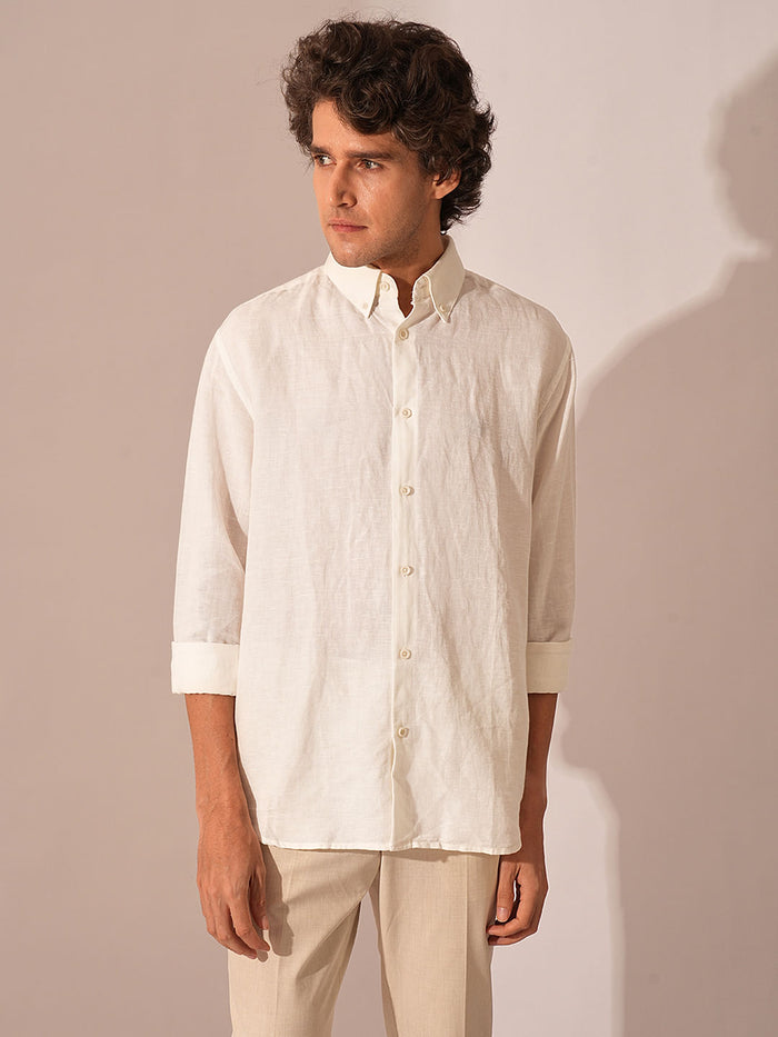 White Linen Shirt