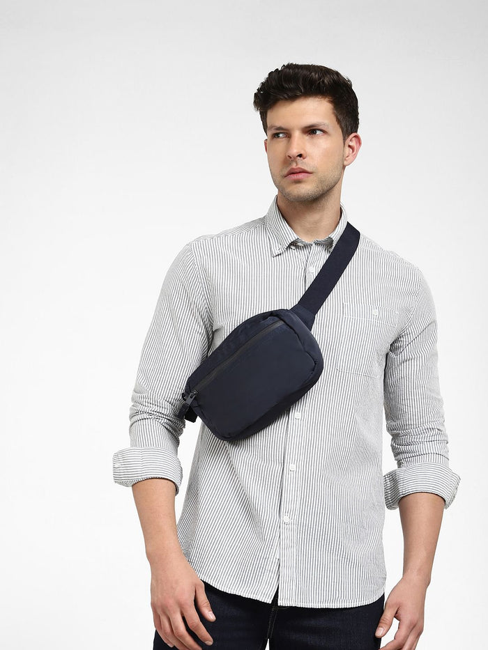 White Striped Full Sleeves Shirt