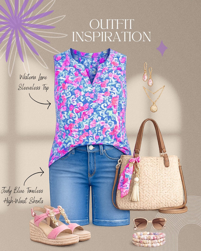 Wisteria Lane Sleeveless Top by Dear Scarlett