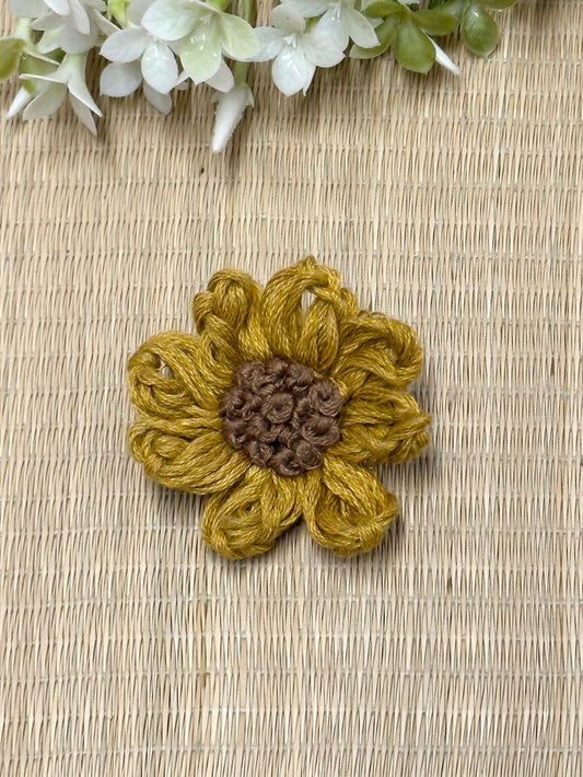 Woven Flower Brooch