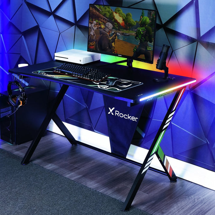 X Rocker Arteon RGB App Controlled LED Gaming Desk ( B Grade )