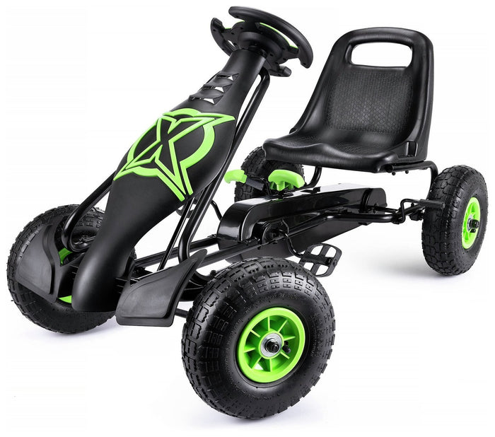 Xootz Viper Racing Go Kart - Black/Green