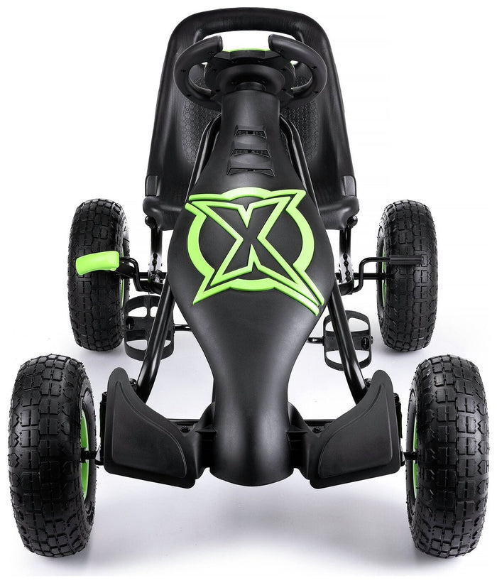 Xootz Viper Racing Go Kart - Black/Green