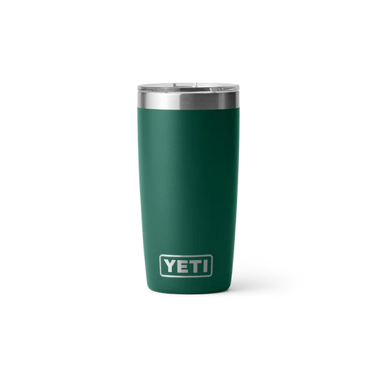 Yeti Rambler 20oz tumbler in forest green with lid, ideal for watersports adventures