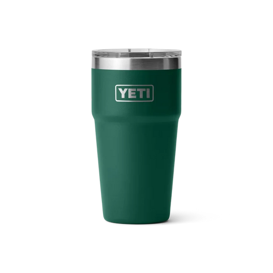 Yeti Rambler Tumbler in Forest Green with Clear Lid, Insulated Travel Cup for Watersports