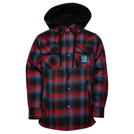 Youth Dimension Hooded Flannel Jacket