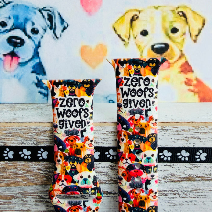 Zero Woofs Given colorful dog print silicone band for Apple Watch from Fancy Bands