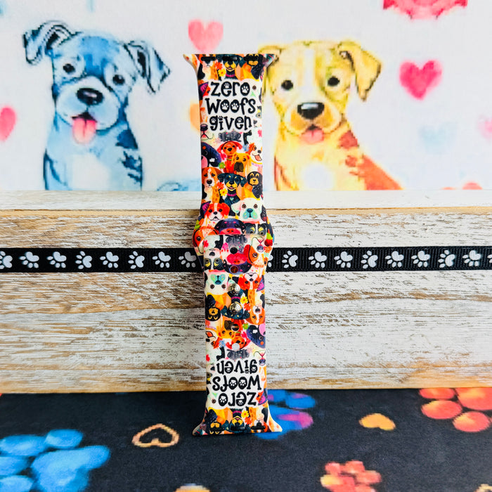 Zero Woofs Given colorful dog print silicone band for Apple Watch from Fancy Bands