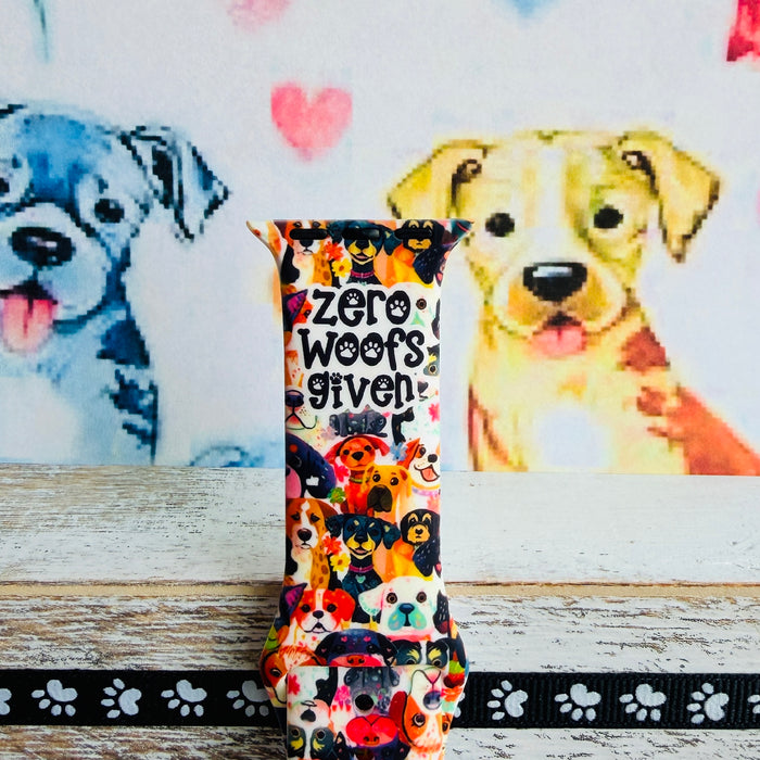 Zero Woofs Given colorful dog print silicone band for Apple Watch from Fancy Bands